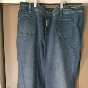 Loft size tall curvy flare denim